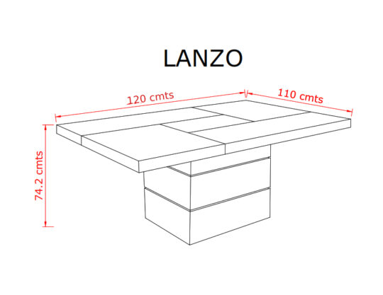 Comedor Lanzo + 4 Silla Arogueto - Image 2